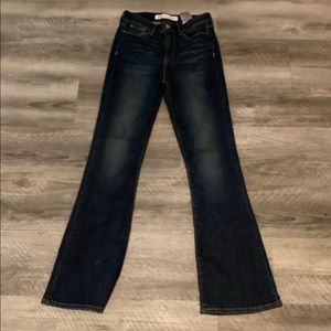 Mid rise bootcut jeans